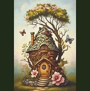 Enchanted Fairy Tale Cottages to Color